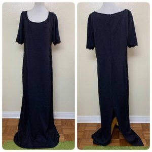 St. John Evening Shimmer Santana Knit Lace Gown